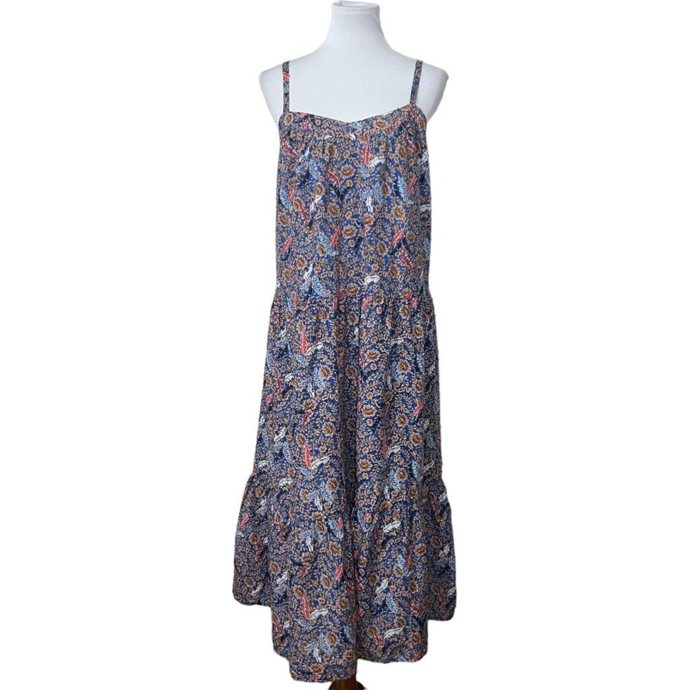 Knox Rose Womens Medium Off The Coast Dress Floral Feather 2022